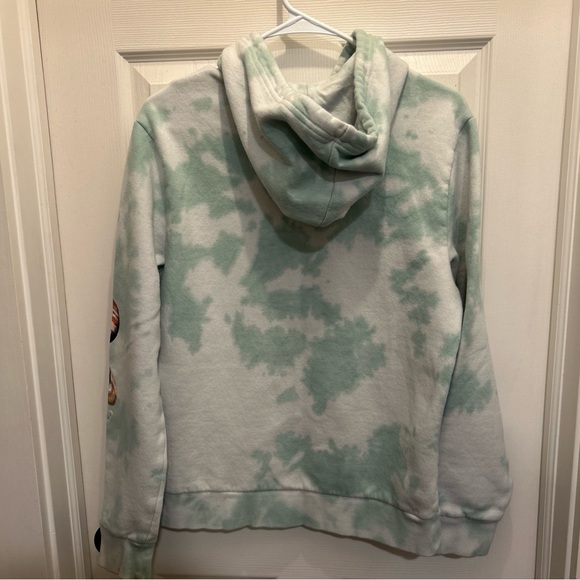 NASA Hyper Space Tye-Dye Hoodie Sweatshirt Small Pullover Planets Science Unisex - Picture 3 of 12